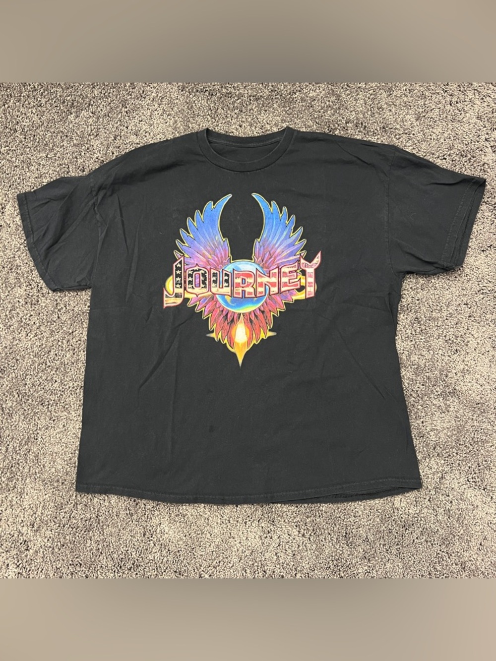 Journey Infinity Wings T-Shirt Men’s 2XL Rock Band Legend Ring Spun Cotton